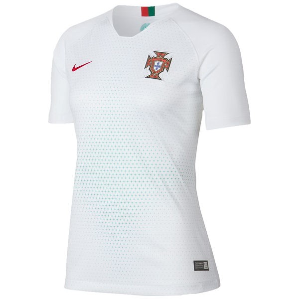 Camiseta Portugal 2ª Mujer 2018 Blanco